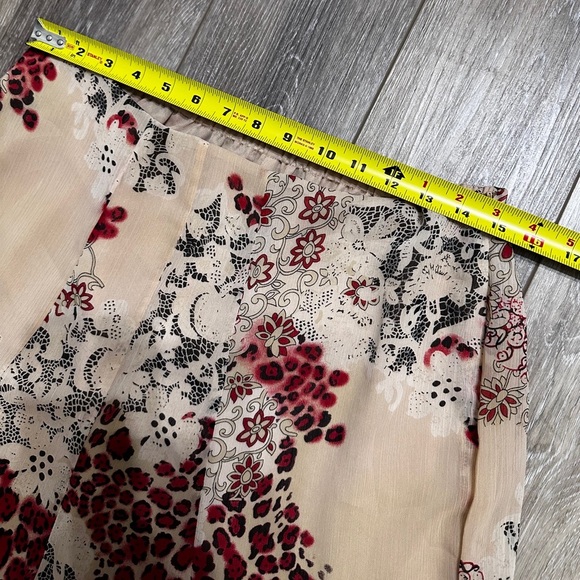 🛍️Polyester floral skirt with lining Size 14 - Picture 7 of 9